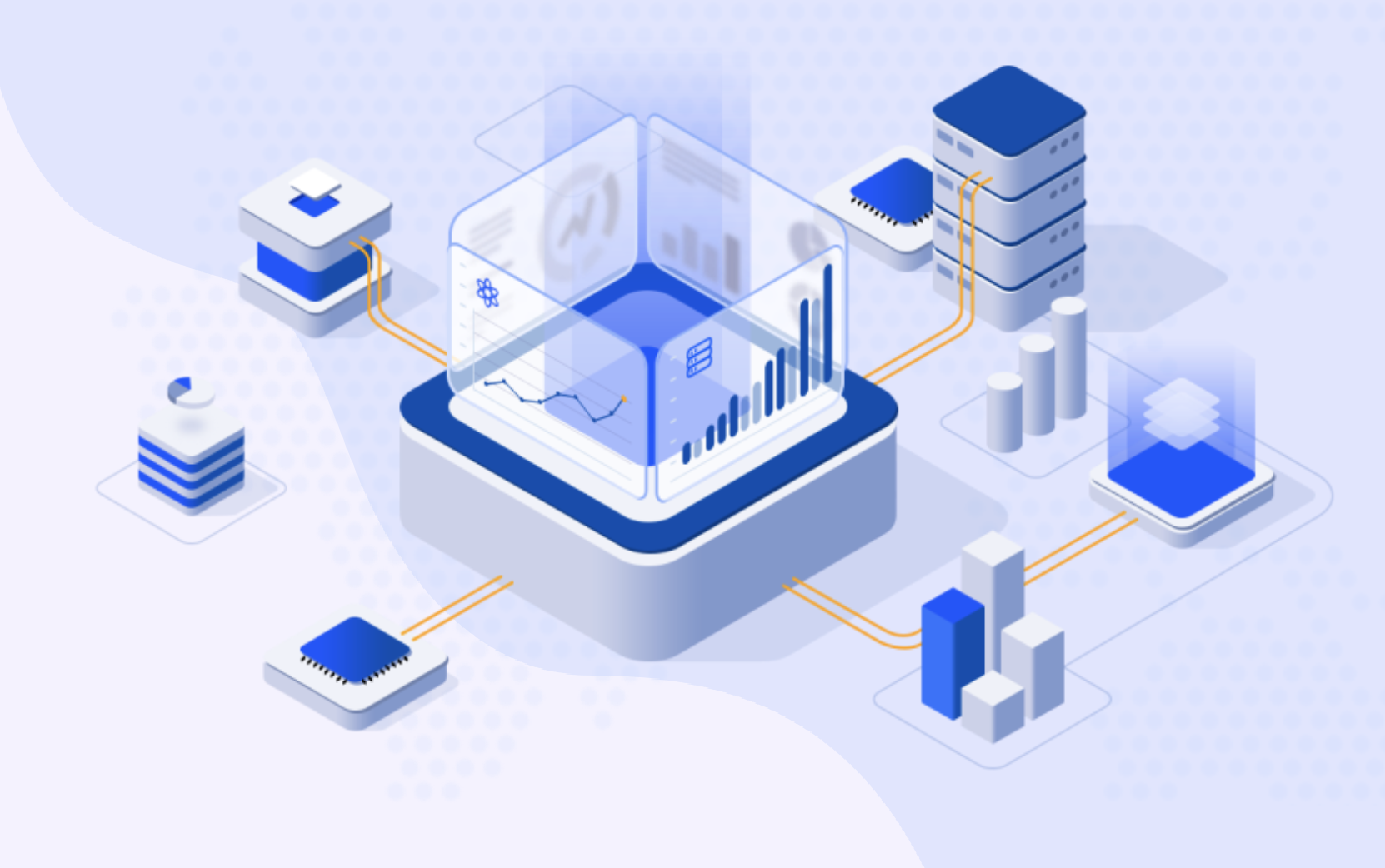 Illustration of connected systems and analytics platform